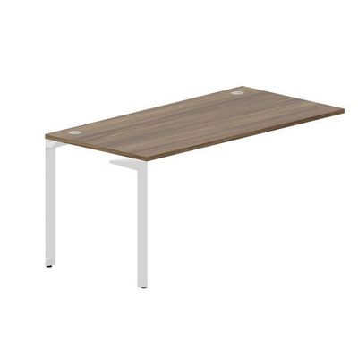 Ray RYPG168 WNBL (Орех/Белый) Стол приставной, 2 громмета