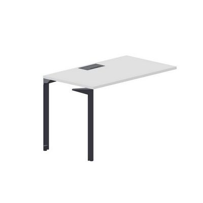 Ray RYPL127 BLAN (Белый/Антрацит) Стол приставной, металлический аутлет