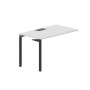 Ray RYPL127 BLAN (Белый/Антрацит) Стол приставной, металлический аутлет