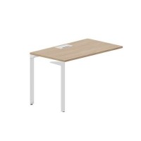 Ray RYPL127 OWBL (Светлый дуб/Белый) Стол приставной, металлический аутлет