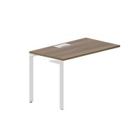 Ray RYPL127 WNBL (Орех/Белый) Стол приставной, металлический аутлет