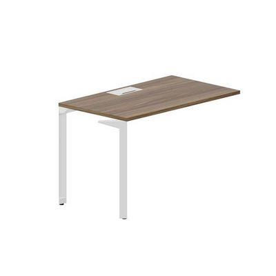 Ray RYPL127 WNBL (Орех/Белый) Стол приставной, металлический аутлет