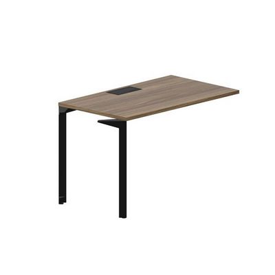 Ray RYPL127 WNNR (Орех/Черный) Стол приставной, металлический аутлет