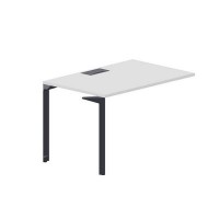 Ray RYPL128 BLAN (Белый/Антрацит) Стол приставной, металлический аутлет