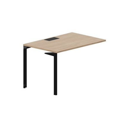 Ray RYPL128 OWNR (Светлый дуб/Черный) Стол приставной, металлический аутлет