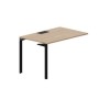 Ray RYPL128 OWNR (Светлый дуб/Черный) Стол приставной, металлический аутлет