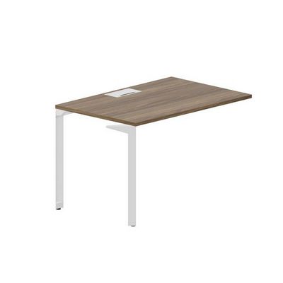 Ray RYPL128 WNBL (Орех/Белый) Стол приставной, металлический аутлет