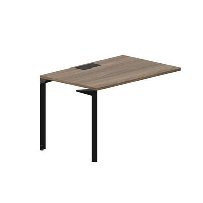 Ray RYPL128 WNNR (Орех/Черный) Стол приставной, металлический аутлет