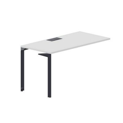 Ray RYPL147 BLAN (Белый/Антрацит) Стол приставной, металлический аутлет