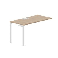 Ray RYPL147 OWBL (Светлый дуб/Белый) Стол приставной, металлический аутлет