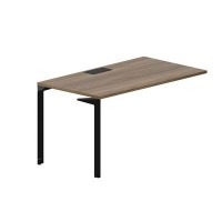 Ray RYPL148 WNNR (Орех/Черный) Стол приставной, металлический аутлет