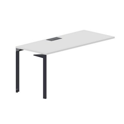 Ray RYPL167 BLAN (Белый/Антрацит) Стол приставной, металлический аутлет