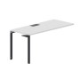 Ray RYPL167 BLAN (Белый/Антрацит) Стол приставной, металлический аутлет