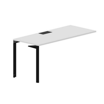 Ray RYPL167 BLNR (Белый/Черный) Стол приставной, металлический аутлет