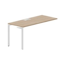 Ray RYPL167 OWBL (Светлый дуб/Белый) Стол приставной, металлический аутлет