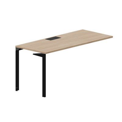 Ray RYPL167 OWNR (Светлый дуб/Черный) Стол приставной, металлический аутлет