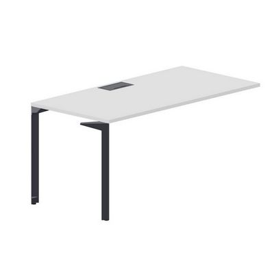 Ray RYPL168 BLAN (Белый/Антрацит) Стол приставной, металлический аутлет