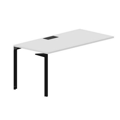 Ray RYPL168 BLNR (Белый/Черный) Стол приставной, металлический аутлет