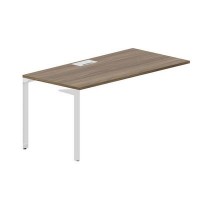 Ray RYPL168 WNBL (Орех/Белый) Стол приставной, металлический аутлет