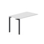 Ray RYPS127 BLAN (Белый/Антрацит) Стол приставной, без отверстий