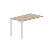 Ray RYPS127 OWBL (Светлый дуб/Белый) Стол приставной, без отверстий