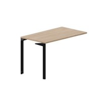 Ray RYPS127 OWNR (Светлый дуб/Черный) Стол приставной, без отверстий