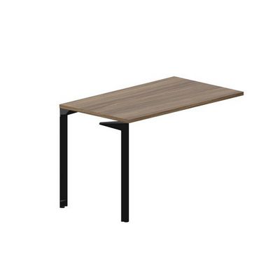 Ray RYPS127 WNNR (Орех/Черный) Стол приставной, без отверстий