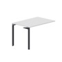 Ray RYPS128 BLAN (Белый/Антрацит) Стол приставной, без отверстий