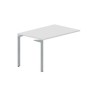 Ray RYPS128 BLTI (Белый/Титан) Стол приставной, без отверстий