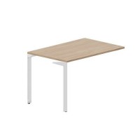 Ray RYPS128 OWBL (Светлый дуб/Белый) Стол приставной, без отверстий