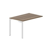 Ray RYPS128 WNBL (Орех/Белый) Стол приставной, без отверстий