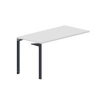 Ray RYPS147 BLAN (Белый/Антрацит) Стол приставной, без отверстий