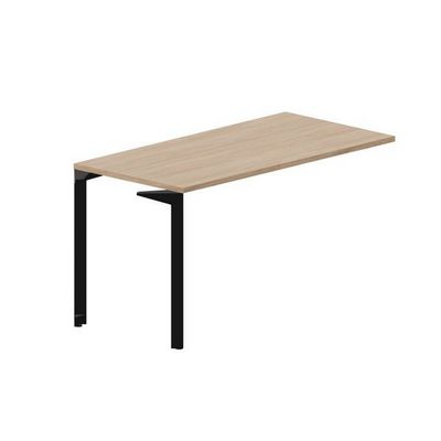 Ray RYPS147 OWNR (Светлый дуб/Черный) Стол приставной, без отверстий