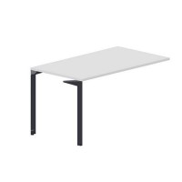 Ray RYPS148 BLAN (Белый/Антрацит) Стол приставной, без отверстий