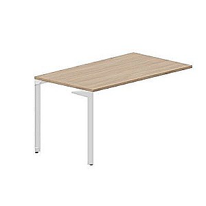 Рэй RYPS148 OWBL (Светлый дуб/Белый) Стол приставной, без отверстий