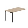Ray RYPS148 OWNR (Светлый дуб/Черный) Стол приставной, без отверстий