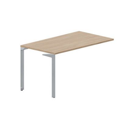 Рэй RYPS148 OWTI (Светлый дуб/Титан) Стол приставной, без отверстий