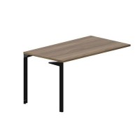 Ray RYPS148 WNNR (Орех/Черный) Стол приставной, без отверстий