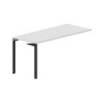 Ray RYPS167 BLAN (Белый/Антрацит) Стол приставной, без отверстий