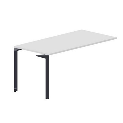 Ray RYPS168 BLAN (Белый/Антрацит) Стол приставной, без отверстий