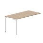 Ray RYPS168 OWBL (Светлый дуб/Белый) Стол приставной, без отверстий