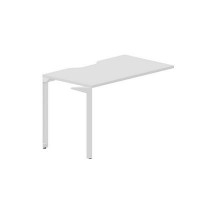 Ray RYPV127 BLBL (Белый/Белый) Стол приставной, эргономичный вырез