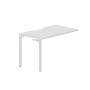 Ray RYPV127 BLBL (Белый/Белый) Стол приставной, эргономичный вырез