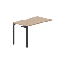Ray RYPV127 OWAN (Светлый дуб/Антрацит) Стол приставной, эргономичный вырез