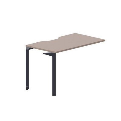 Ray RYPV127 TRAN (Тортора/Антрацит) Стол приставной, эргономичный вырез