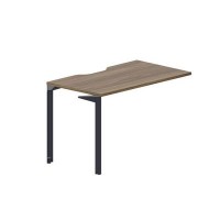 Ray RYPV127 WNAN (Орех/Антрацит) Стол приставной, эргономичный вырез
