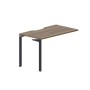 Ray RYPV127 WNAN (Орех/Антрацит) Стол приставной, эргономичный вырез