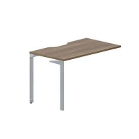 Ray RYPV127 WNTI (Орех/Титан) Стол приставной, эргономичный вырез