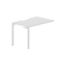 Ray RYPV128 BLBL (Белый/Белый) Стол приставной, эргономичный вырез