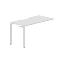 Ray RYPV147 BLBL (Белый/Белый) Стол приставной, эргономичный вырез
